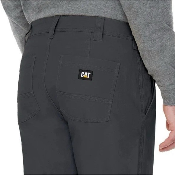 CAT Men's Flex Waist Band Cellular Pocket Utility Pants, Blue, 40x30 - Picture 5 of 11